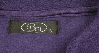 Bm Women’s Purple Full Zip Fleece Jacket S Regular Fit