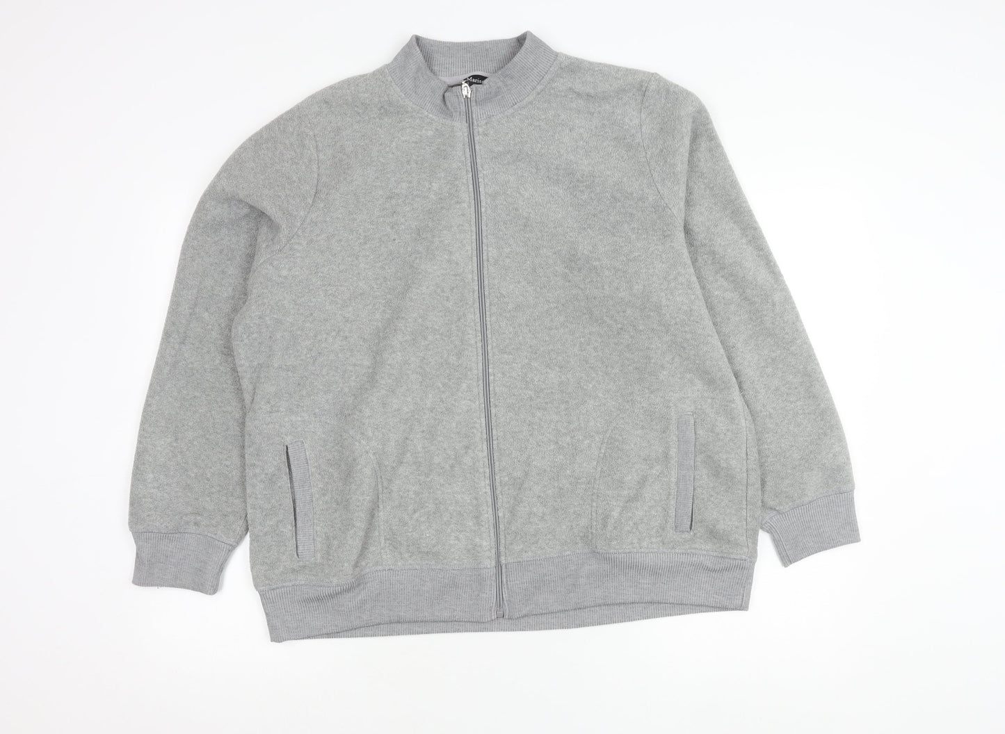 Marisota Women’s Grey Full Zip Fleece Jacket Size 20 Casual