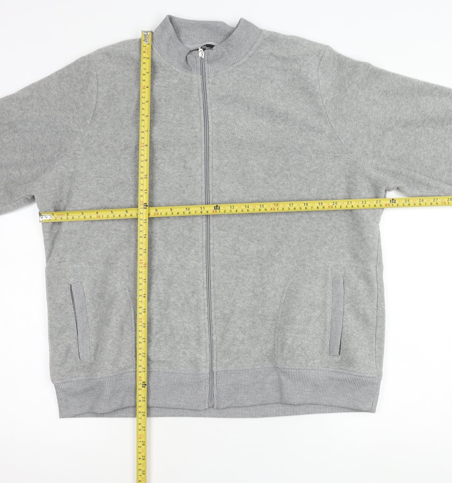 Marisota Women’s Grey Full Zip Fleece Jacket Size 20 Casual