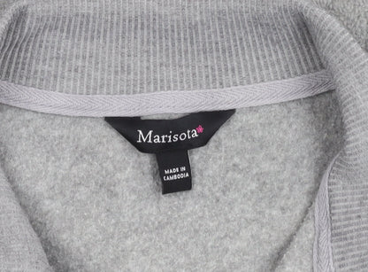 Marisota Women’s Grey Full Zip Fleece Jacket Size 20 Casual