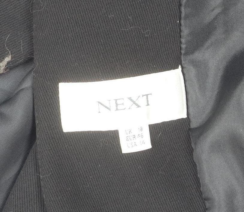 Next Women’s Black Blazer Jacket Size 18 Regular Fit Business Formal