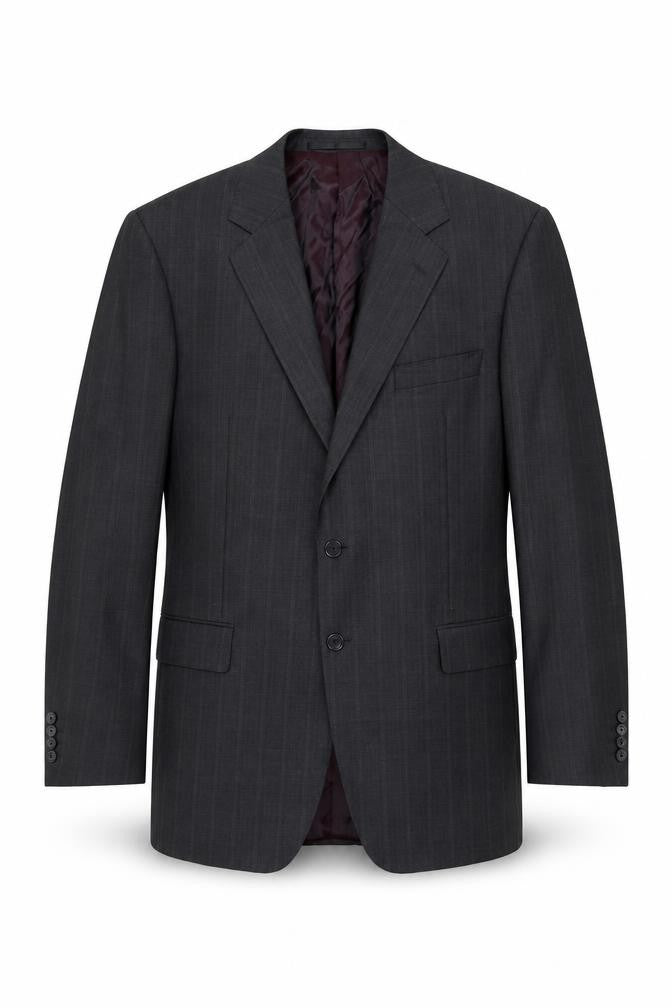 Marks and Spencer Men's Grey 42L Wool Pinstripe Suit Jacket