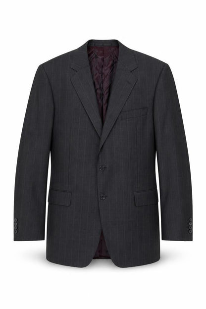 Marks and Spencer Men's Grey 42L Wool Pinstripe Suit Jacket