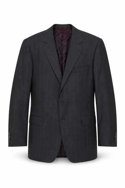 Marks and Spencer Men's Grey 42L Wool Pinstripe Suit Jacket