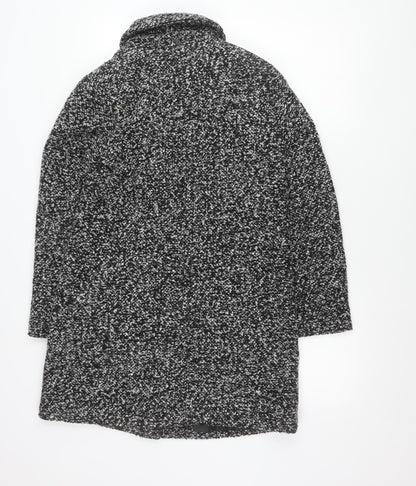 Womens UK Size 10 ISLE Collection Black Overcoat