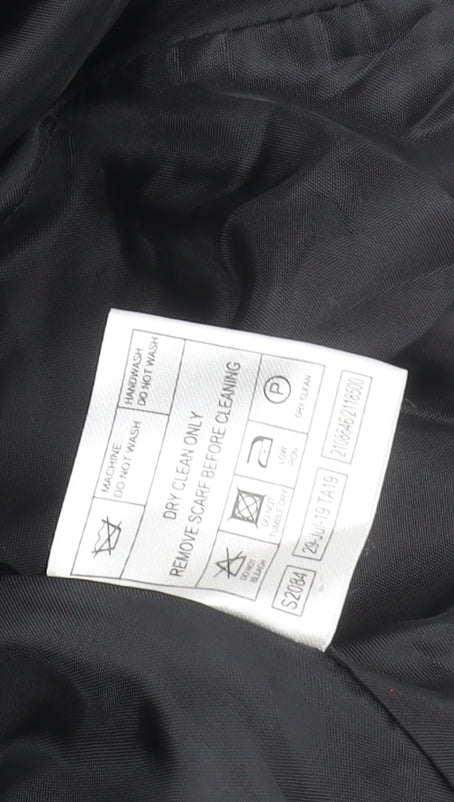 Womens UK Size 10 ISLE Collection Black Overcoat