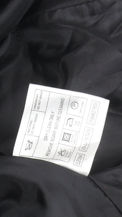 Womens UK Size 10 ISLE Collection Black Overcoat