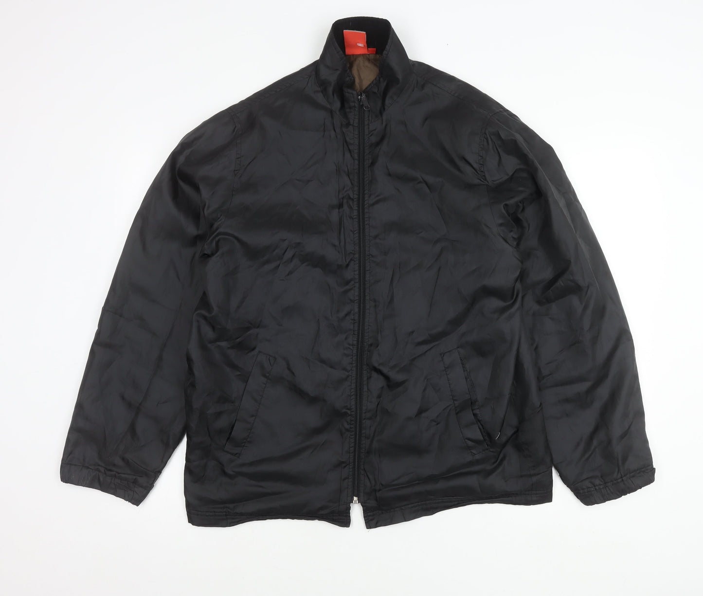 Mens UK Size M Defined Black Basic Jacket
