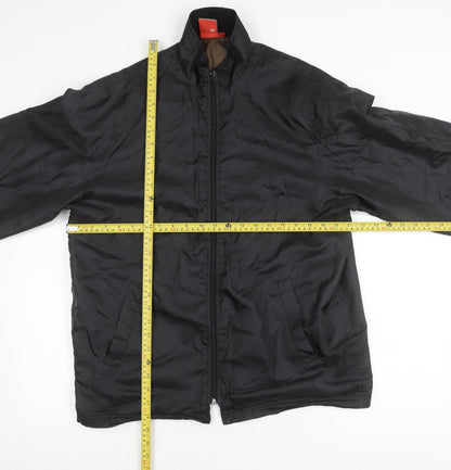 Mens UK Size M Defined Black Basic Jacket