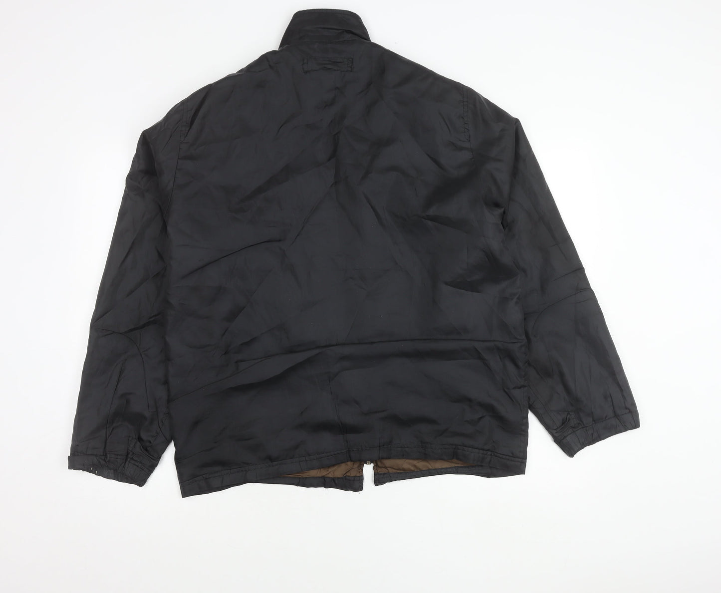 Mens UK Size M Defined Black Basic Jacket