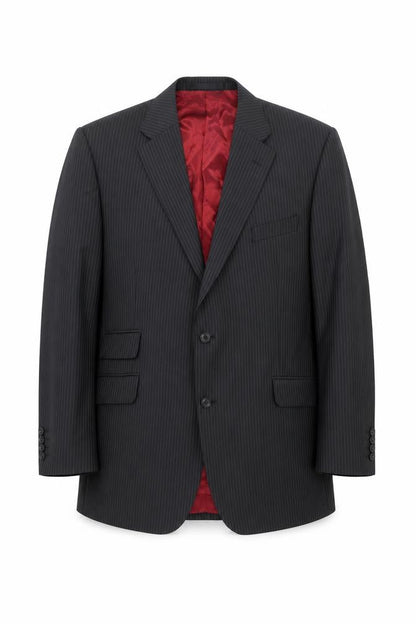 Marks and Spencer Men’s Grey Pinstripe Wool Blend Suit Jacket 46in