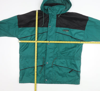Mens UK Size M Outdoor Scene Green Rain Coat