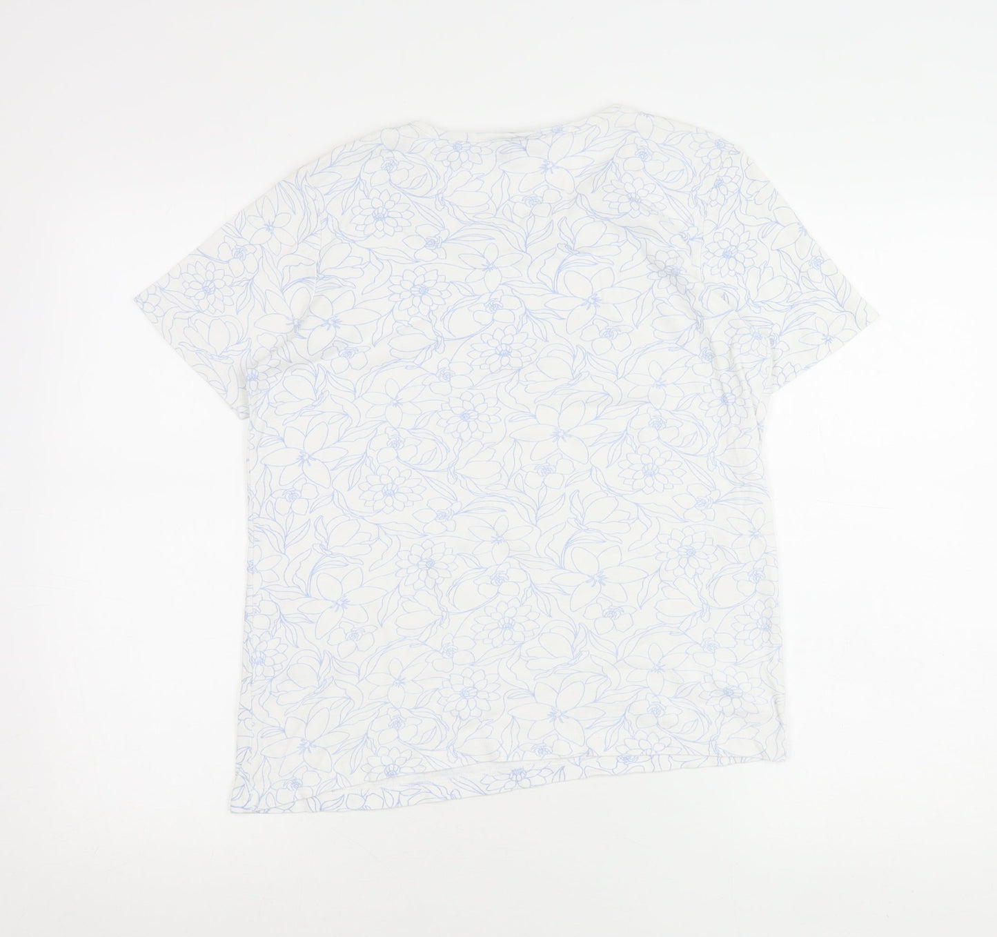 Womens UK Size 10 Spirit Ivory Basic T-Shirt