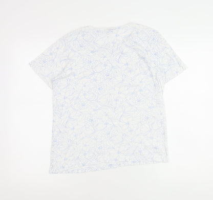 Womens UK Size 10 Spirit Ivory Basic T-Shirt