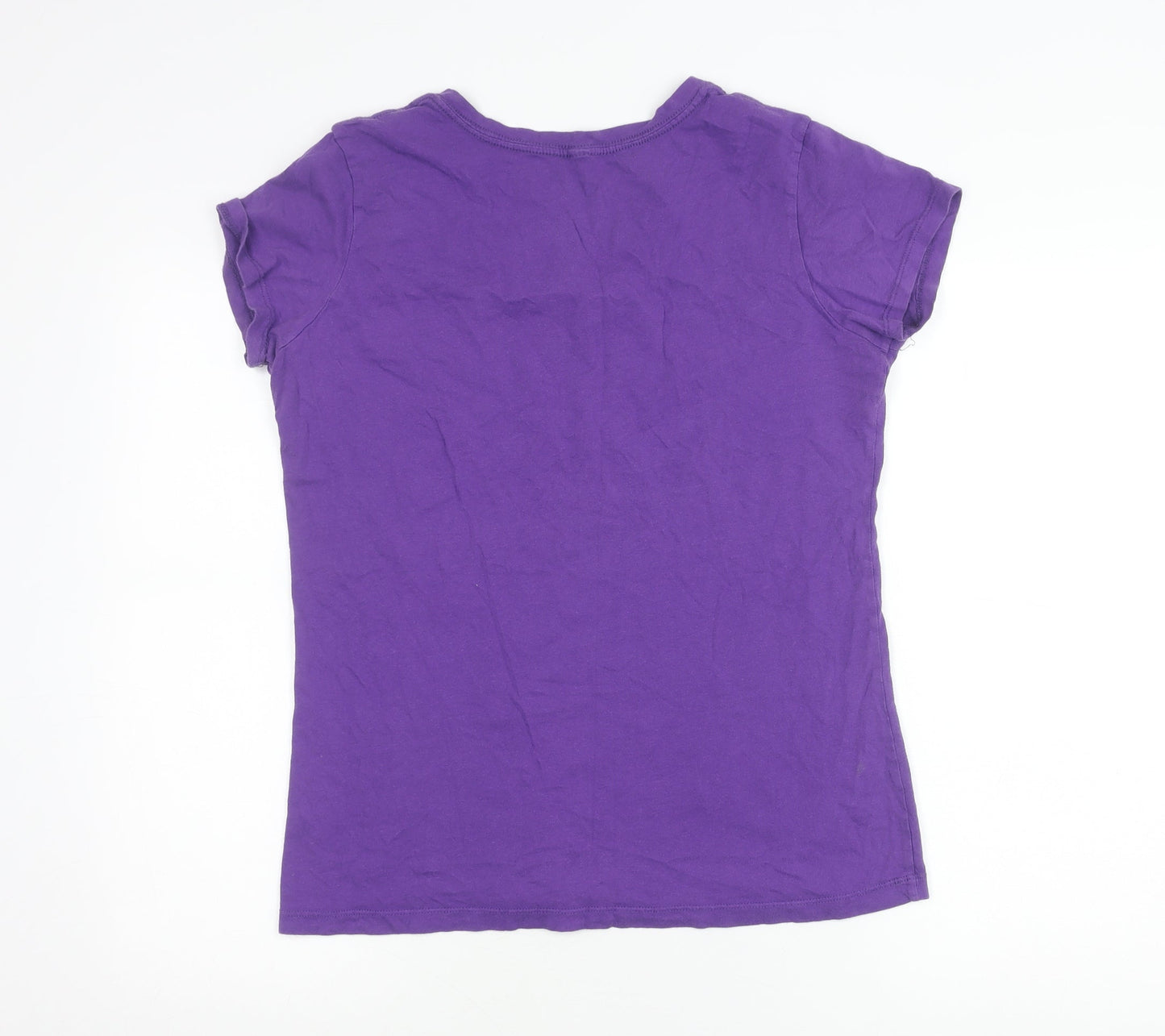 Womens UK Size 2XL Harry Potter Purple Basic T-Shirt