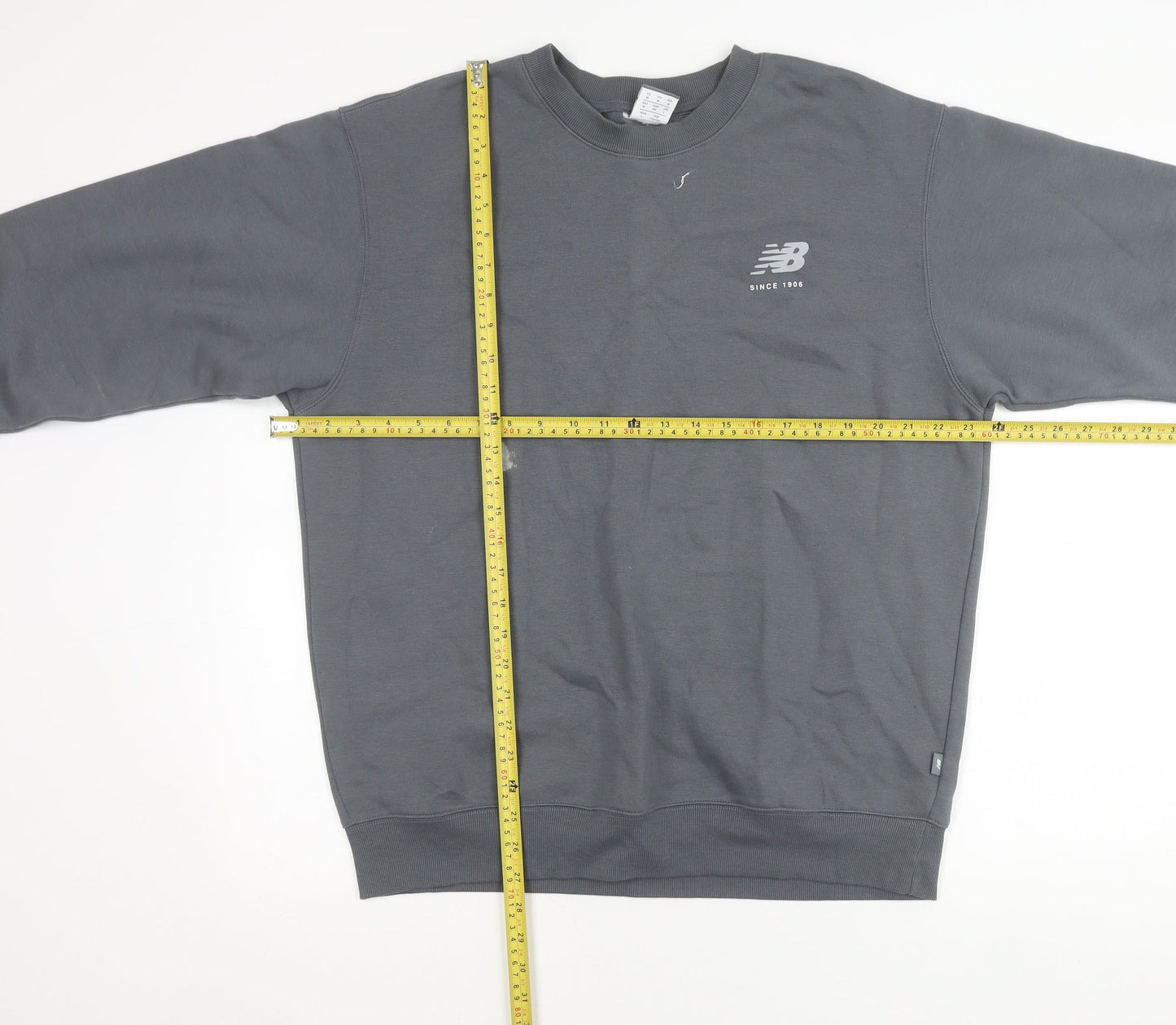 Mens UK Size M New Balance Grey Pullover Sweatshirt