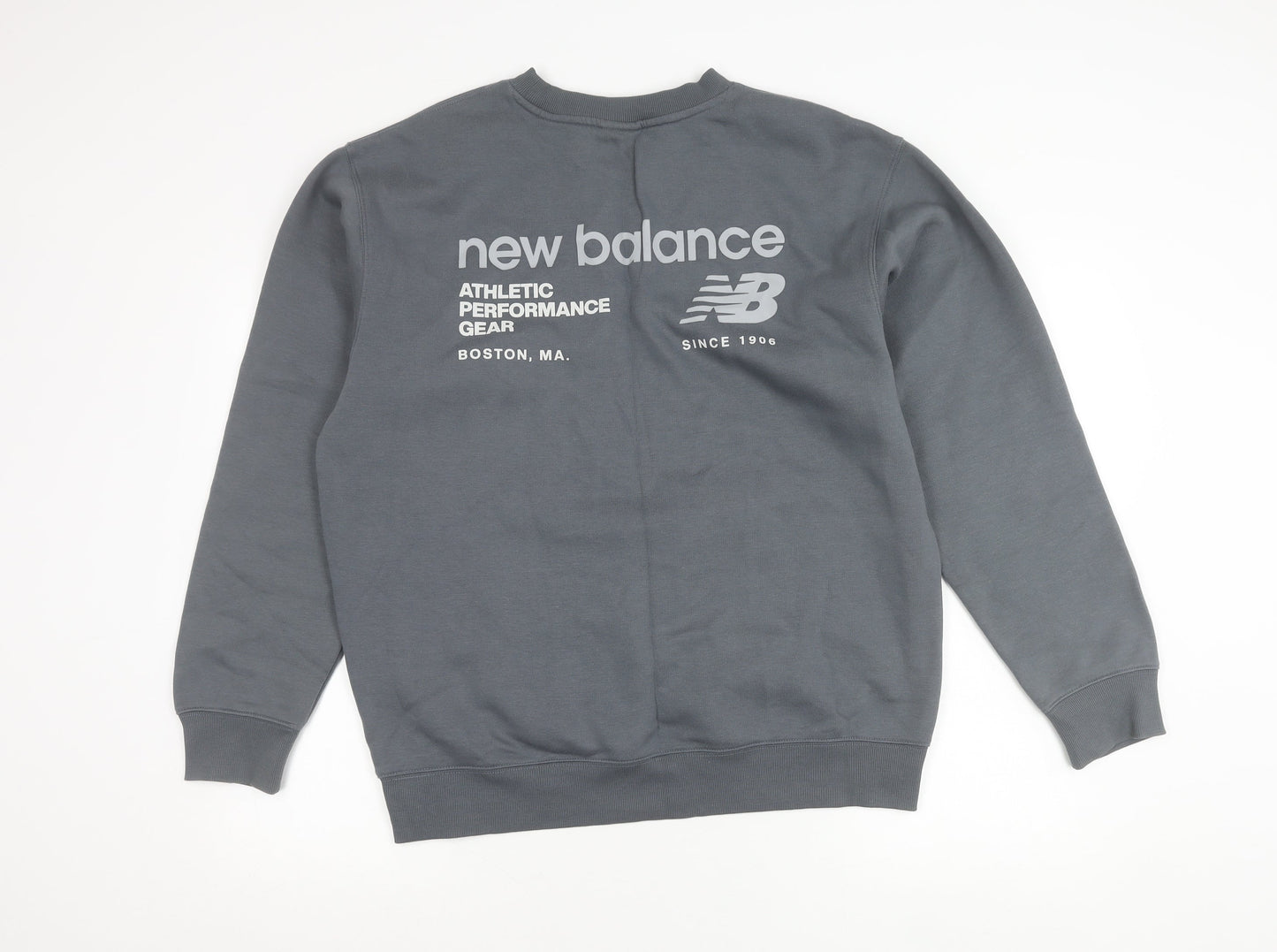 Mens UK Size M New Balance Grey Pullover Sweatshirt