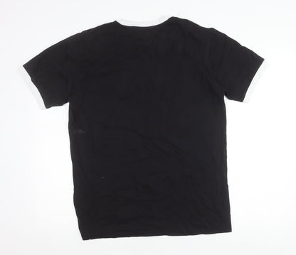 Lyle & Scott Men's Black Crew Neck Logo T-Shirt Size M