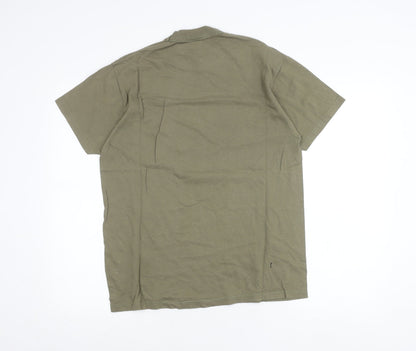 Hayward Gallery Men’s Green Cotton Graphic Art T-Shirt M Vintage