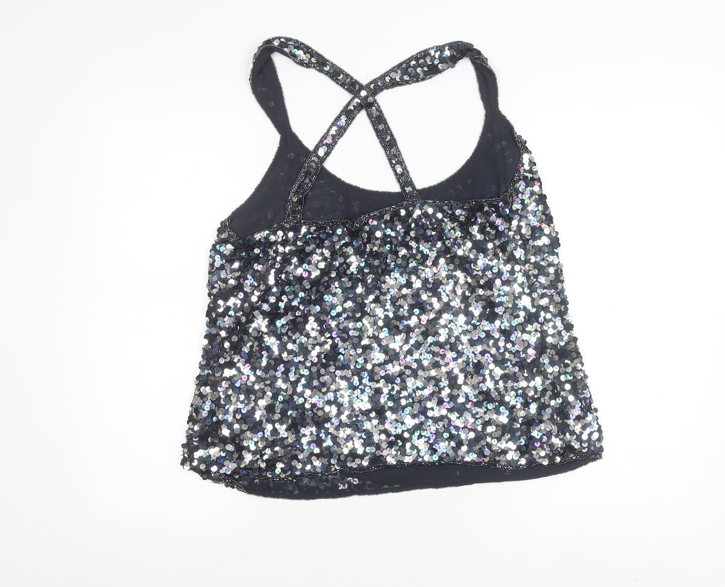 Womens UK Size 16 Kaleidoscope Black Camisole Tank