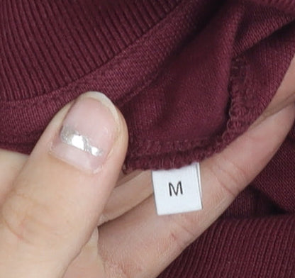 Jack & Jones Men's Red Cotton Polo Shirt Size M Short Sleeve Logo