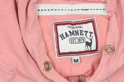 Hamnett Girls Pink Cotton Zip Hoodie Jacket with Hood M