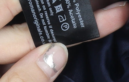 Roman Women's Blue Size 12 Shawl Collar Blazer Jacket