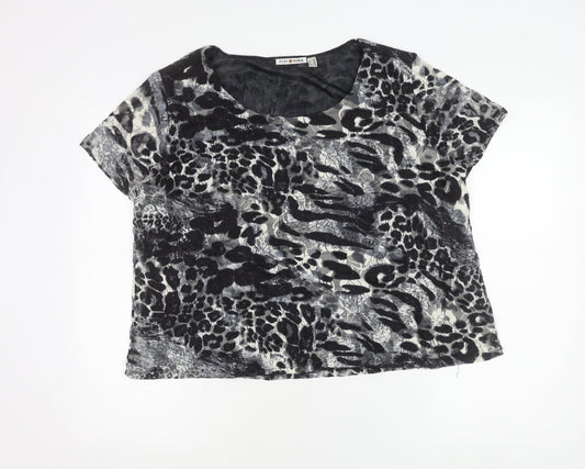 Womens UK Size XL Punt Roma Multicoloured Basic T-Shirt
