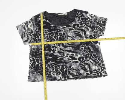 Womens UK Size XL Punt Roma Multicoloured Basic T-Shirt