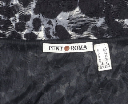 Womens UK Size XL Punt Roma Multicoloured Basic T-Shirt