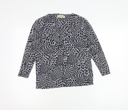 Womens UK Size M Viyella Blue Tunic Blouse