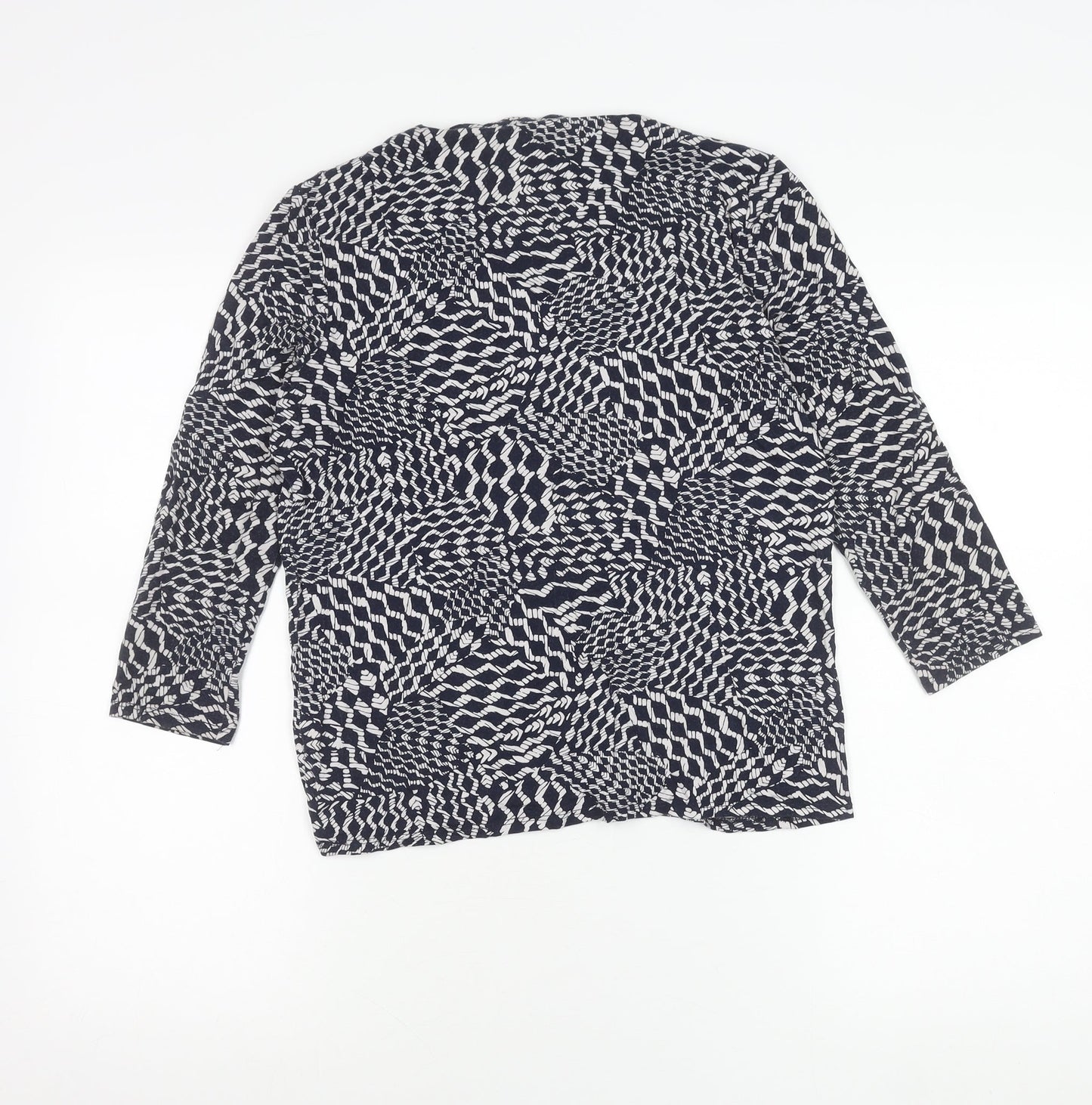 Womens UK Size M Viyella Blue Tunic Blouse