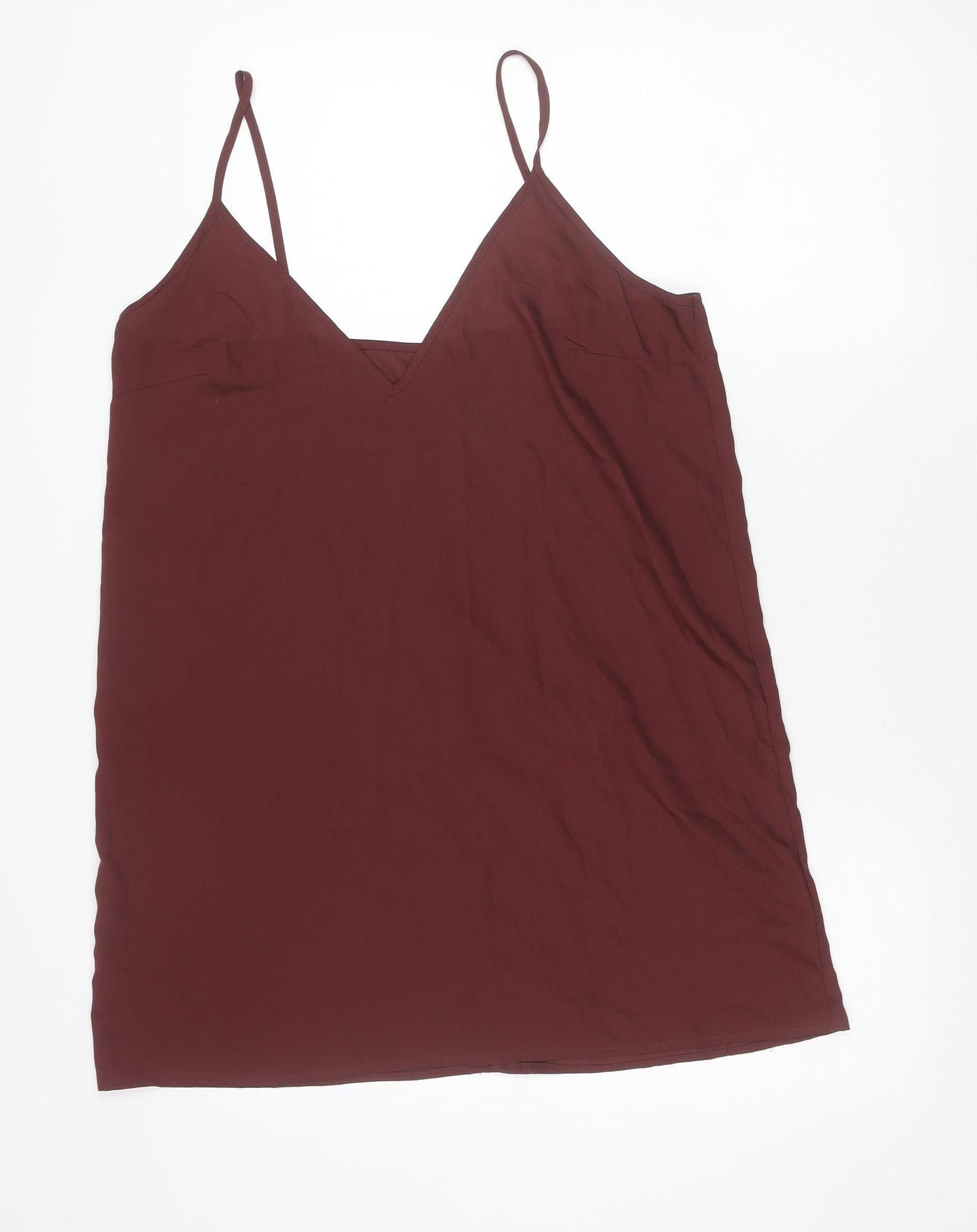 Womens UK Size 14 Topshop Red Camisole Tank