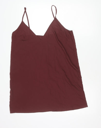 Womens UK Size 14 Topshop Red Camisole Tank
