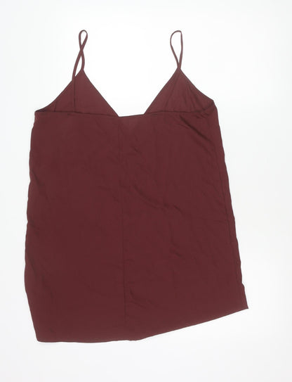 Womens UK Size 14 Topshop Red Camisole Tank