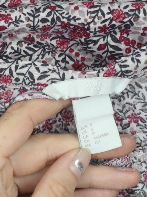 Womens UK Size S H&M Multicoloured Tunic Blouse