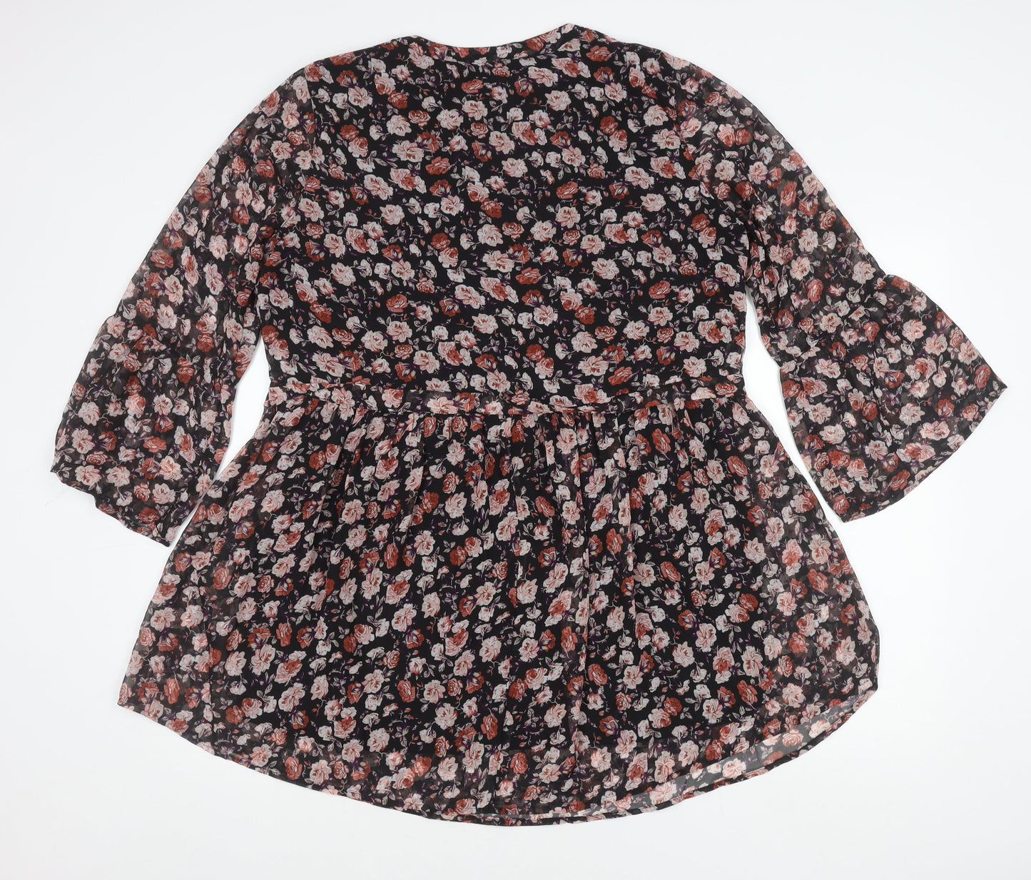 Womens UK Size 14 Jacqueline de Yong Multicoloured Tunic Blouse