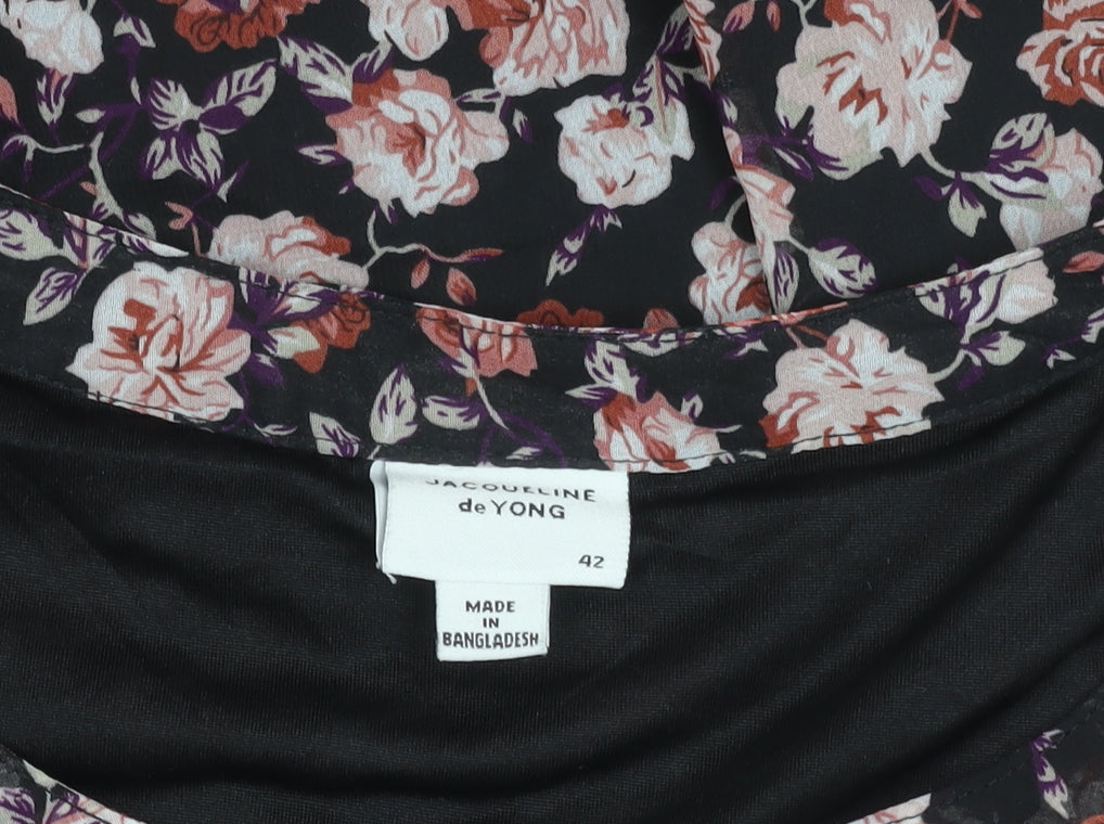 Womens UK Size 14 Jacqueline de Yong Multicoloured Tunic Blouse