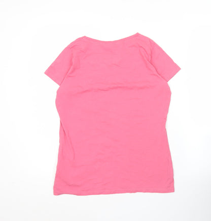 Womens UK Size 12 Regatta Pink Basic T-Shirt
