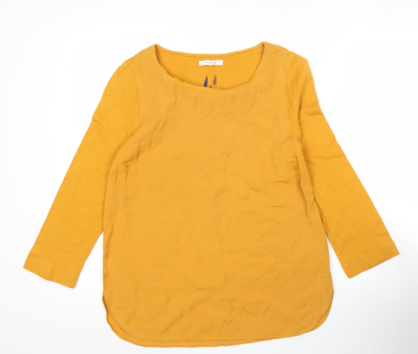Womens UK Size 10 White Stuff Yellow Tunic Blouse