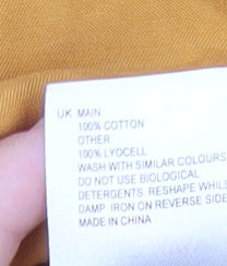 Womens UK Size 10 White Stuff Yellow Tunic Blouse