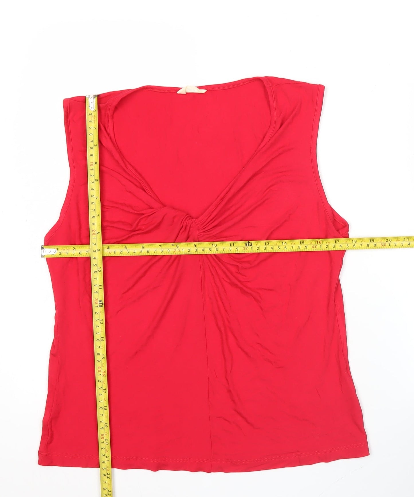 Womens UK Size S Hush Red Basic Tank