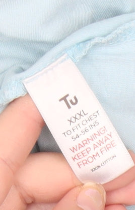 Volkswagen Mens Blue 3XL Graphic Campervan T-Shirt