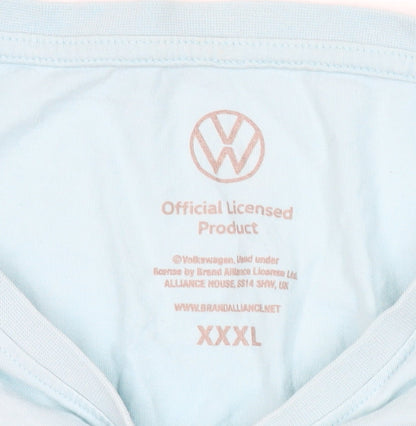 Volkswagen Mens Blue 3XL Graphic Campervan T-Shirt
