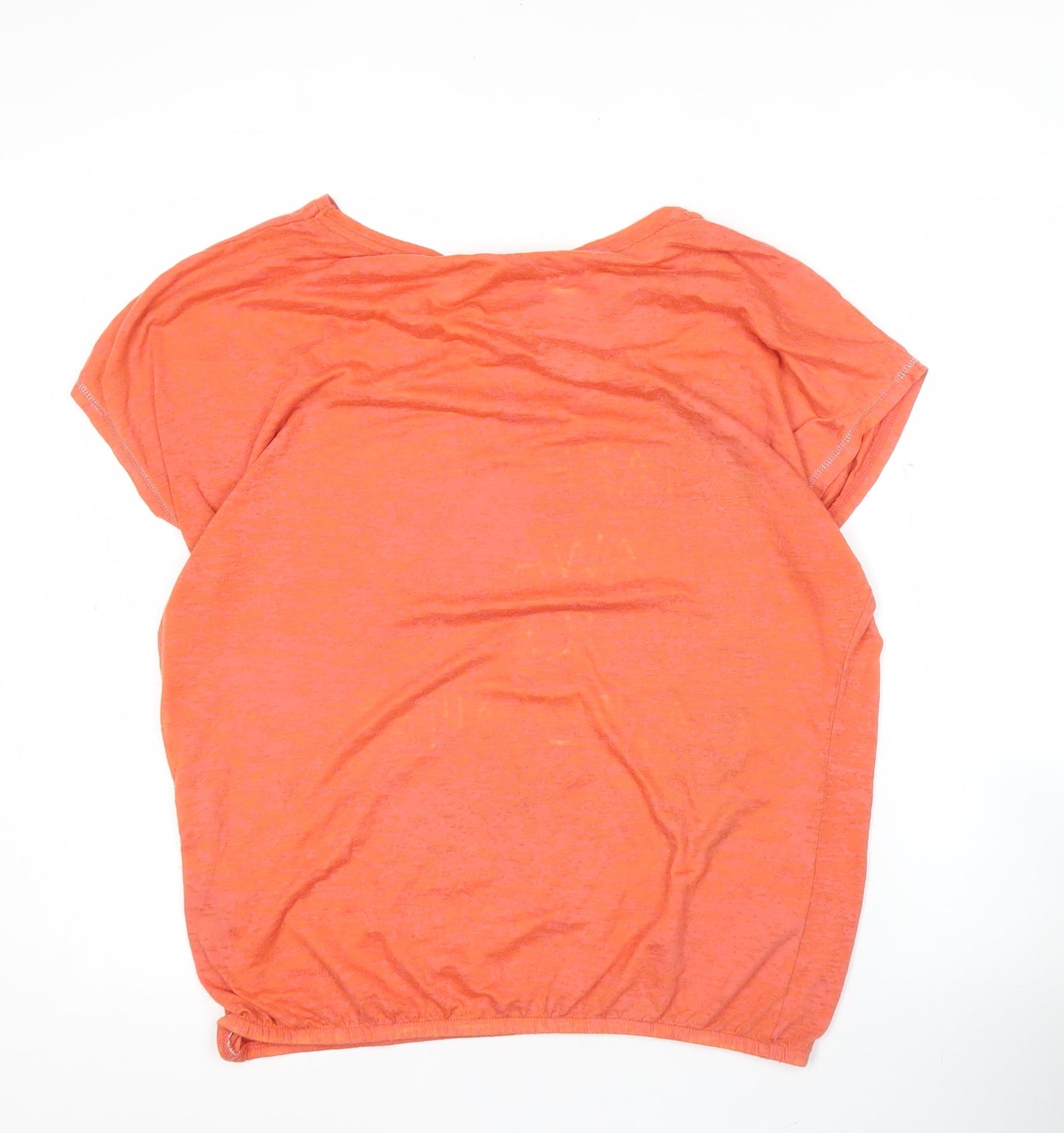 Womens UK Size 14 NEXT Orange Basic T-Shirt