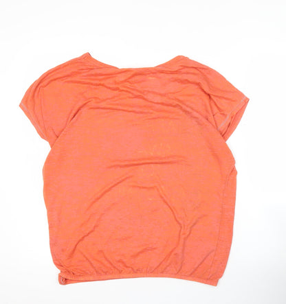 Womens UK Size 14 NEXT Orange Basic T-Shirt