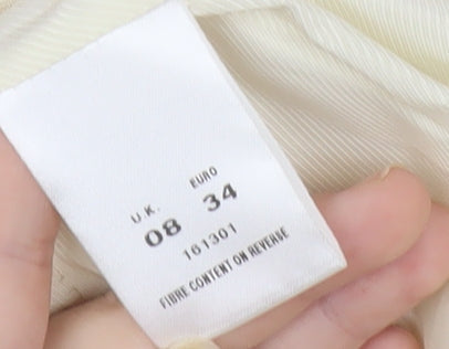 Minuet Women’s Ivory Size 8 Single-Breasted Blazer Jacket