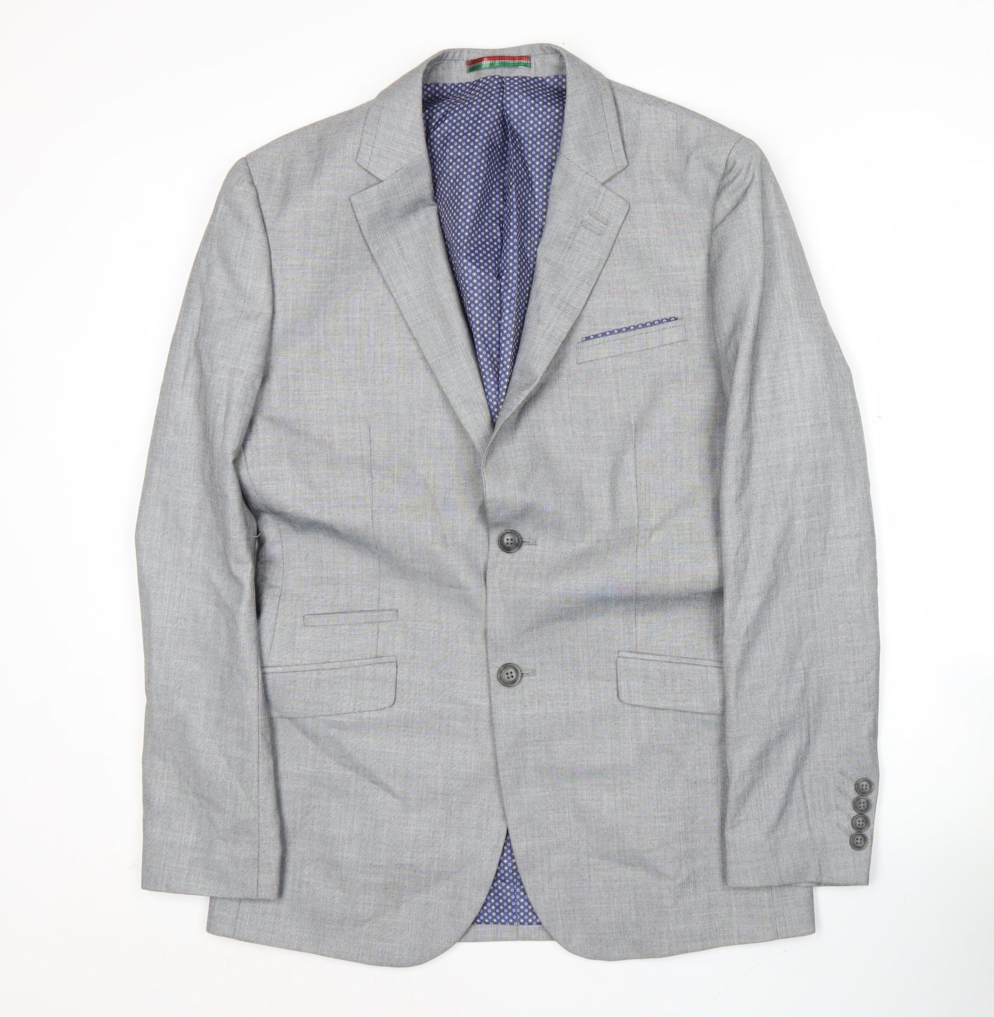 House of Cavani Men's Grey 36R Blazer Jacket Formal Smart