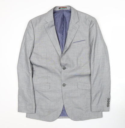 House of Cavani Men's Grey 36R Blazer Jacket Formal Smart
