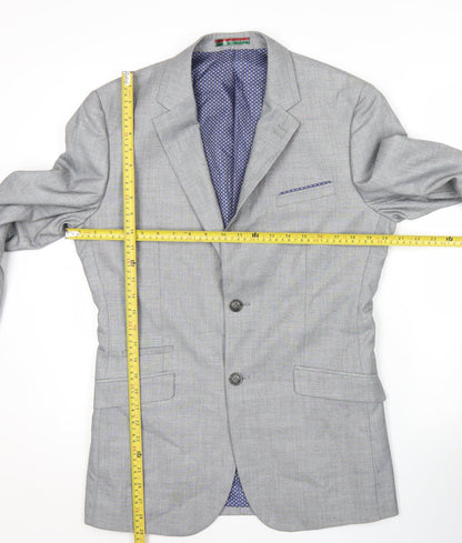 House of Cavani Men's Grey 36R Blazer Jacket Formal Smart